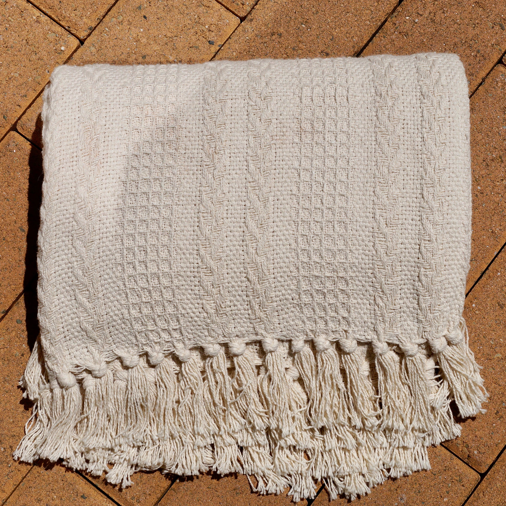 Ivory Nest Throw Blanket