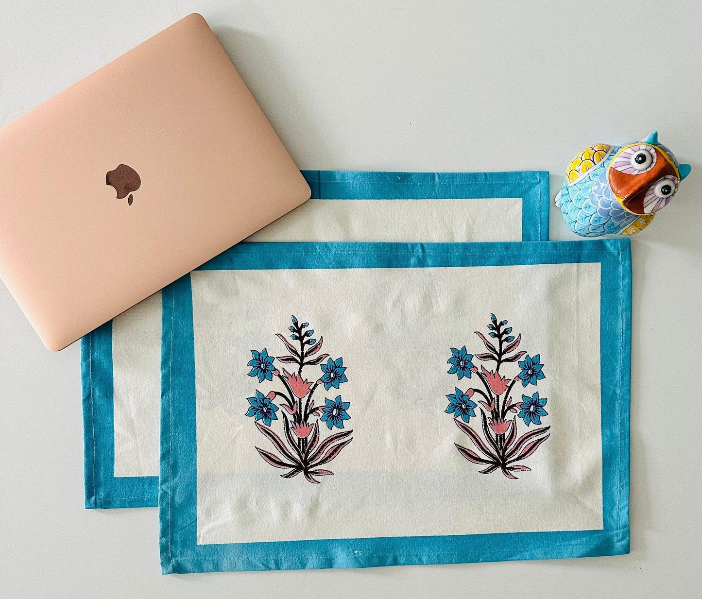Floral Placemats, Set of 2 - DewDropHues