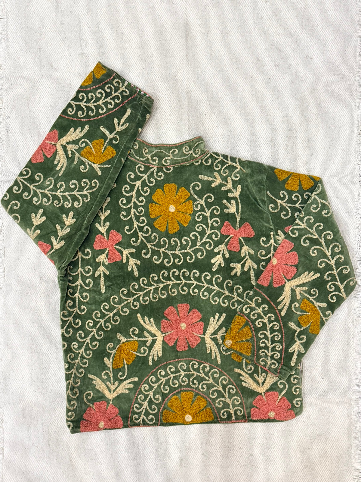 Sage Spark - Suzani Embroidered Jacket