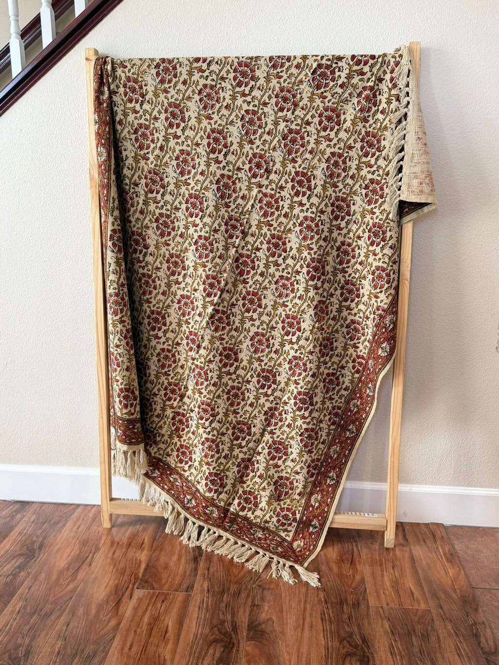 Fall Whisper - Block Printed Throw Blanket
