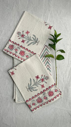Pink Jasmine Bath Towel Set
