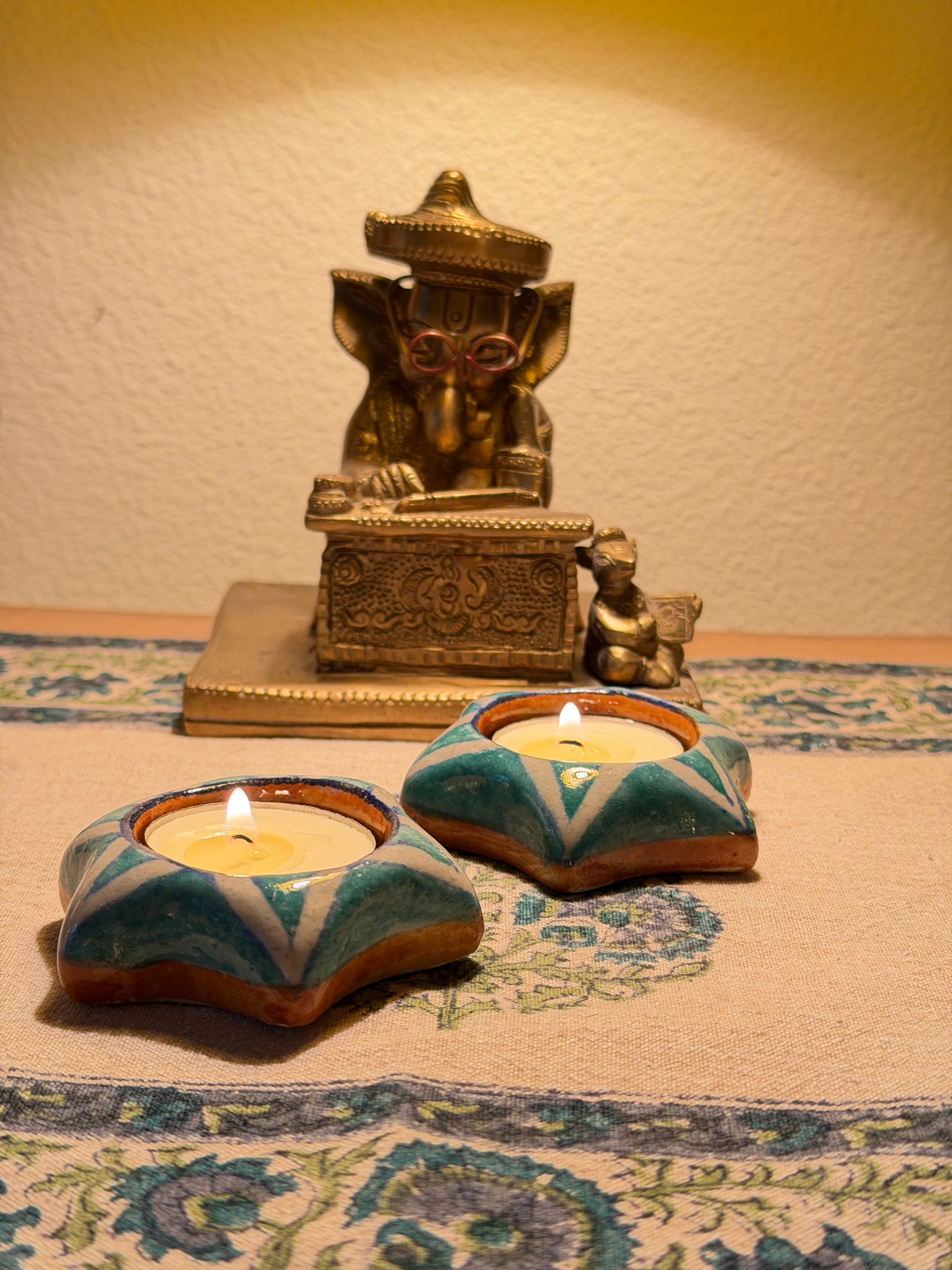 Star Candle Votive, Set of 2