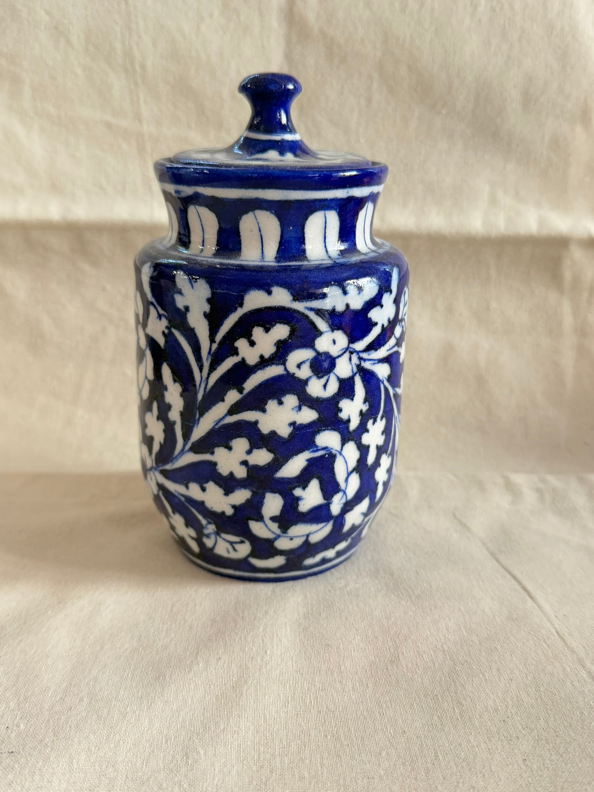 Indigo Garden - Blue Pottery Jar