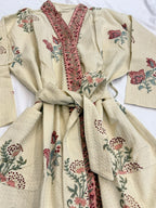 Opal - Block Printed Waffle Cotton Bathrobe