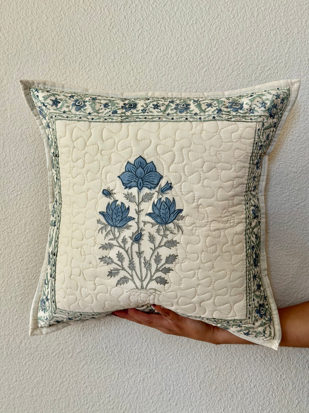 Indigo Heirloom - Throw Pillow Cover