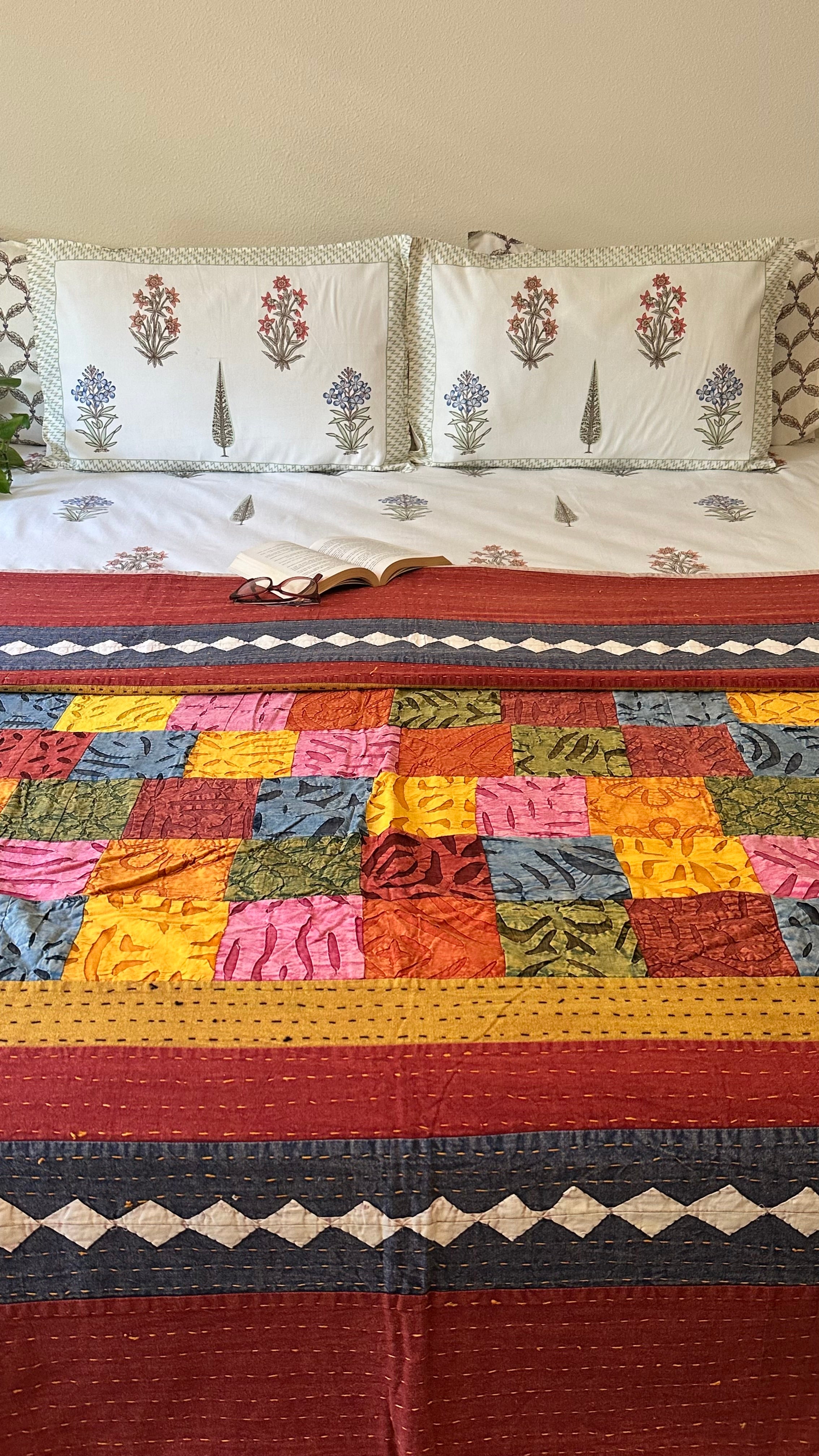Patchwork Kantha Quilt