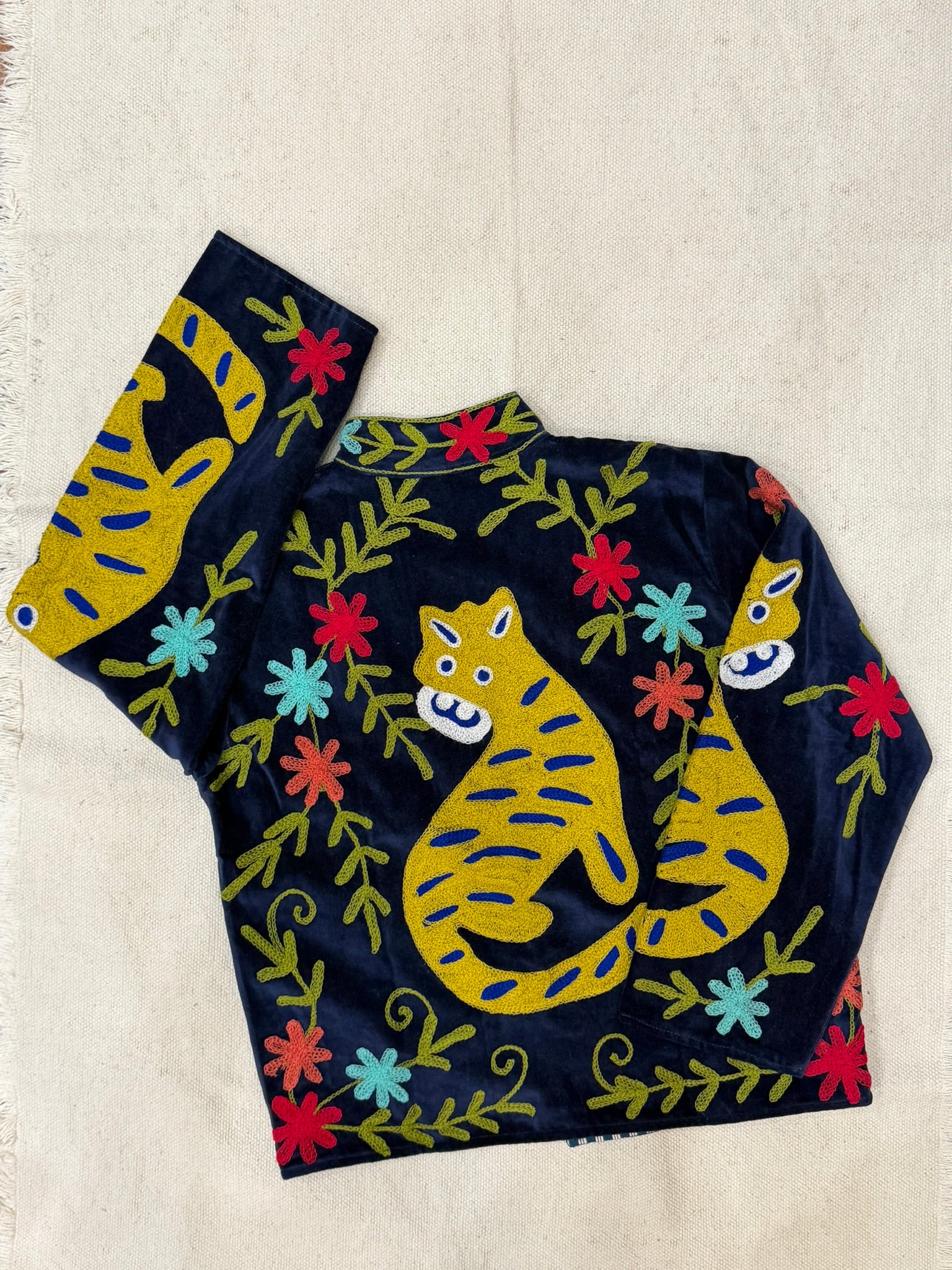 Midnight Prowl - Suzani Embroidered Jacket
