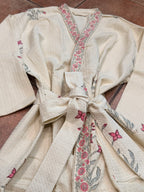 Ease - Block Printed Waffle Cotton Bathrobe