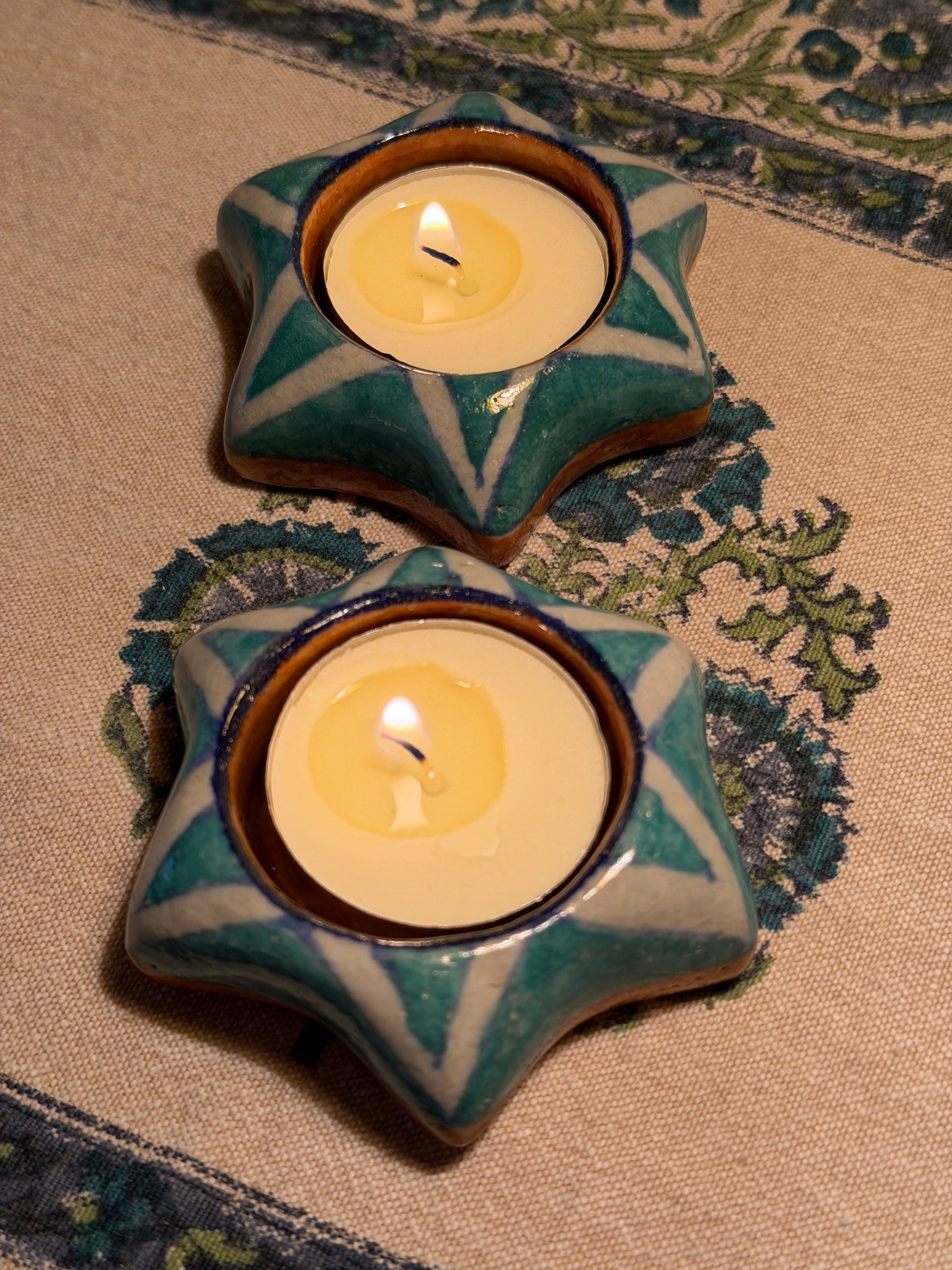 Star Candle Votive, Set of 2