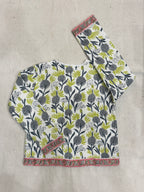 Lime Sketch - Quilted Cotton Jacket
