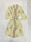 Whisper - Block Printed Waffle Cotton Bathrobe