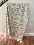 Olive Lace - Block Printed Throw Blanket