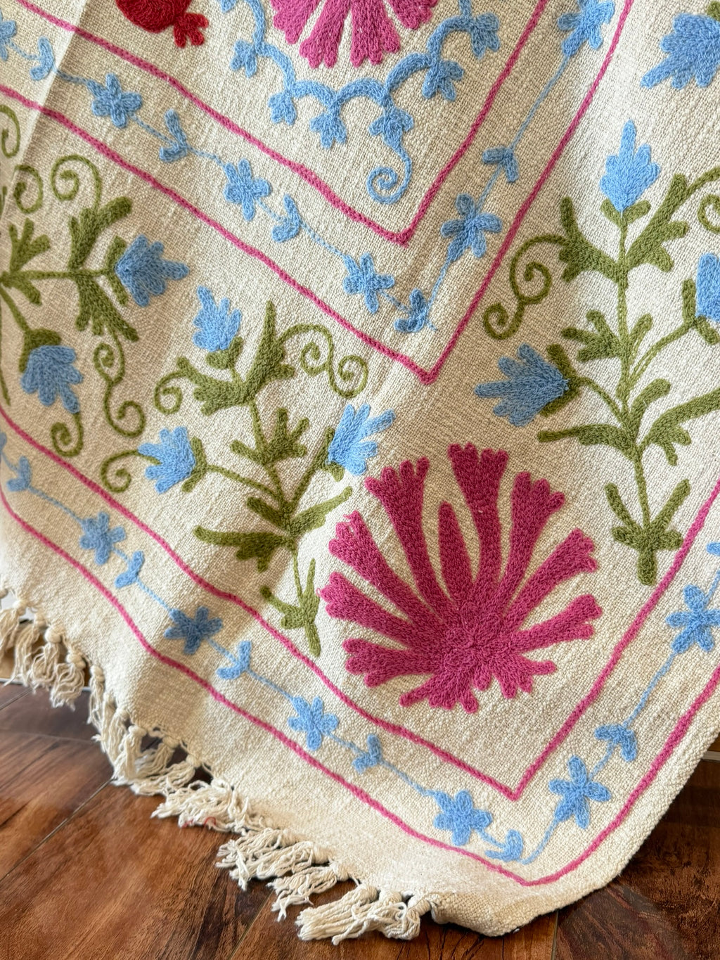 Wild Berry - Embroidered Throw Blanket