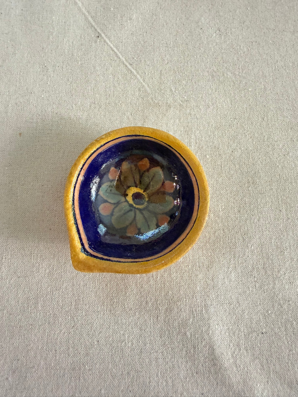 Rangoli Jyot - Blue Pottery Assorted Diya Set of 3