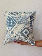 Indigo Rhythm - Throw Pillow Cover