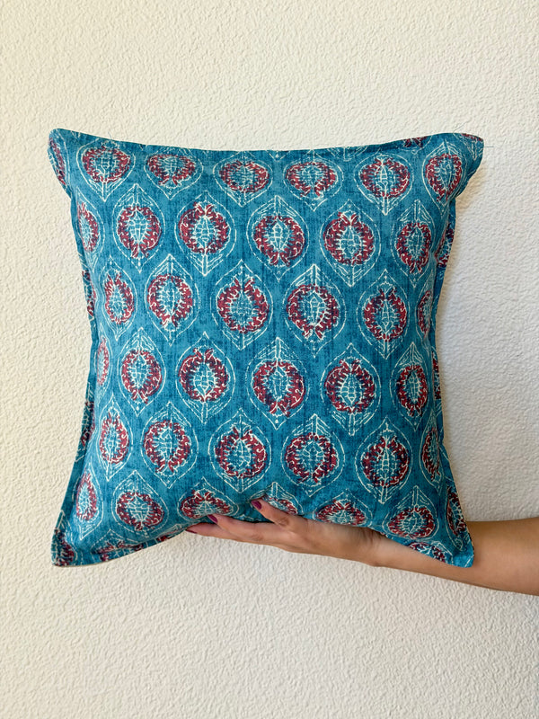 Ajrakh Grenada - Throw Pillow Cover