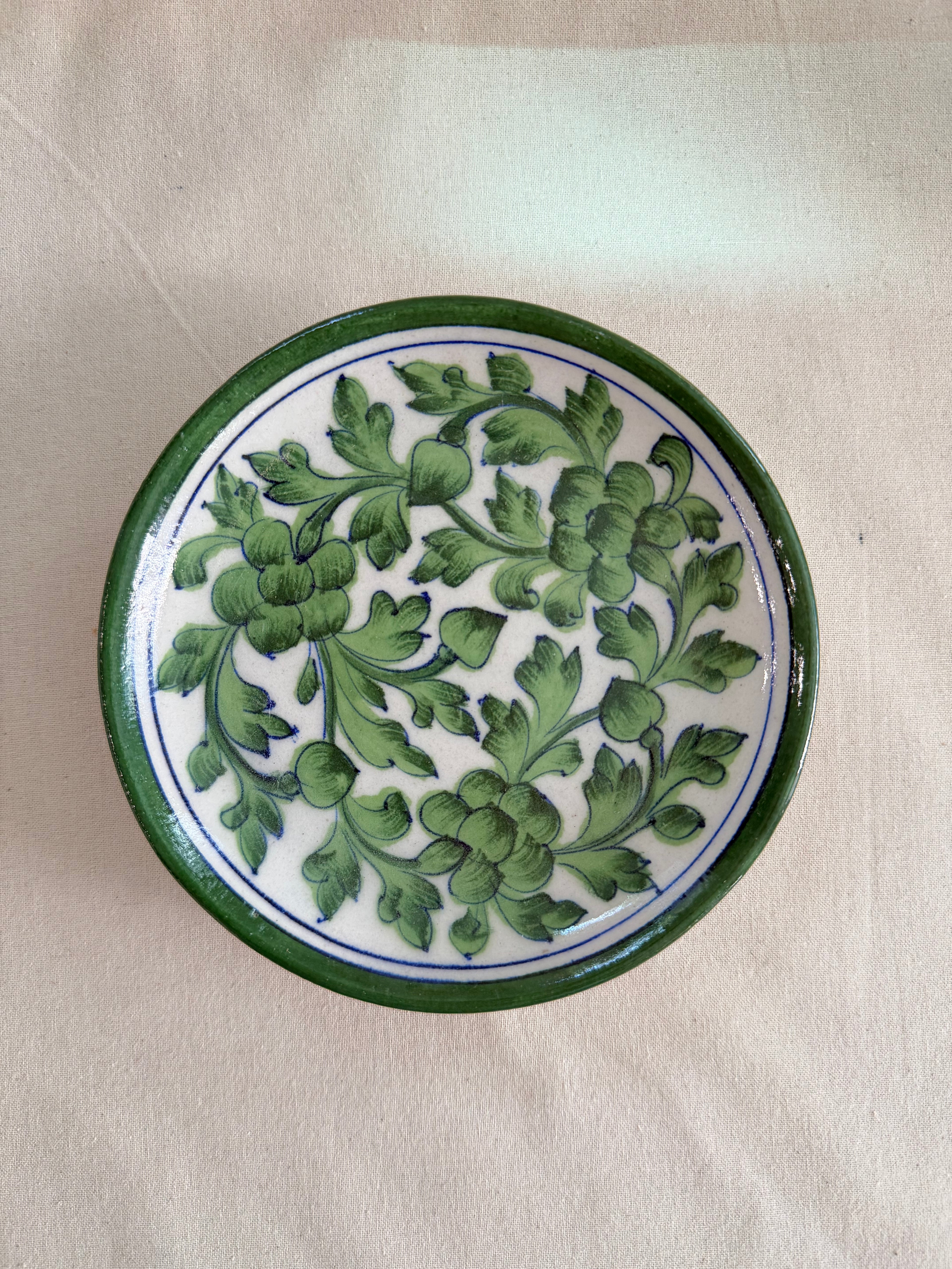 Meadow Bloom - Blue Pottery Wall Plate