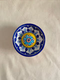 Indigo Bloom - Blue Pottery Incense Holder