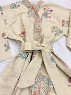 Poise - Block Printed Waffle Cotton Bathrobe