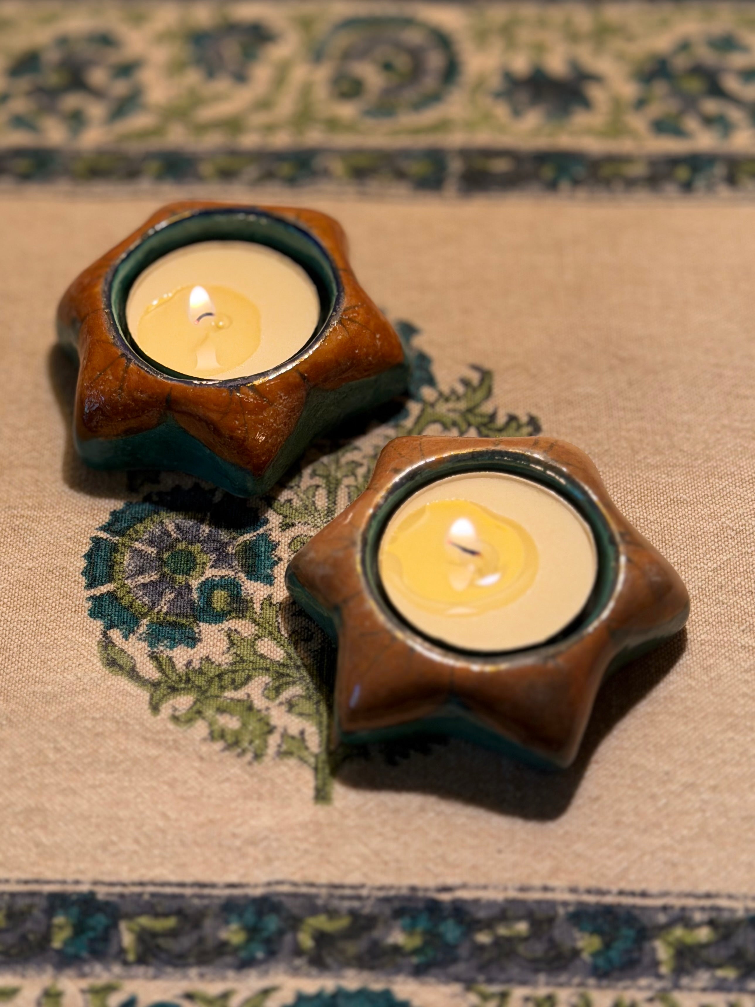 Star Candle Votive, Set of 2