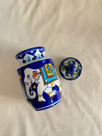 Elephant Parade - Blue Pottery Jar