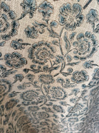Blue Filigree - Block Printed Throw Blanket