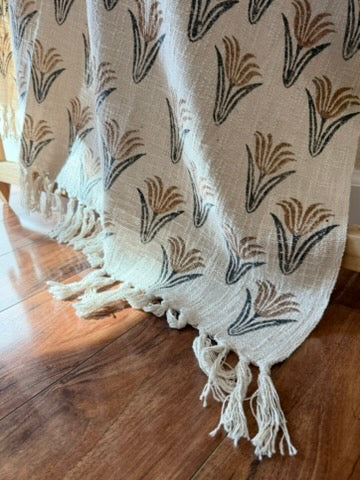Saumya Baag - Block Printed Throw Blanket