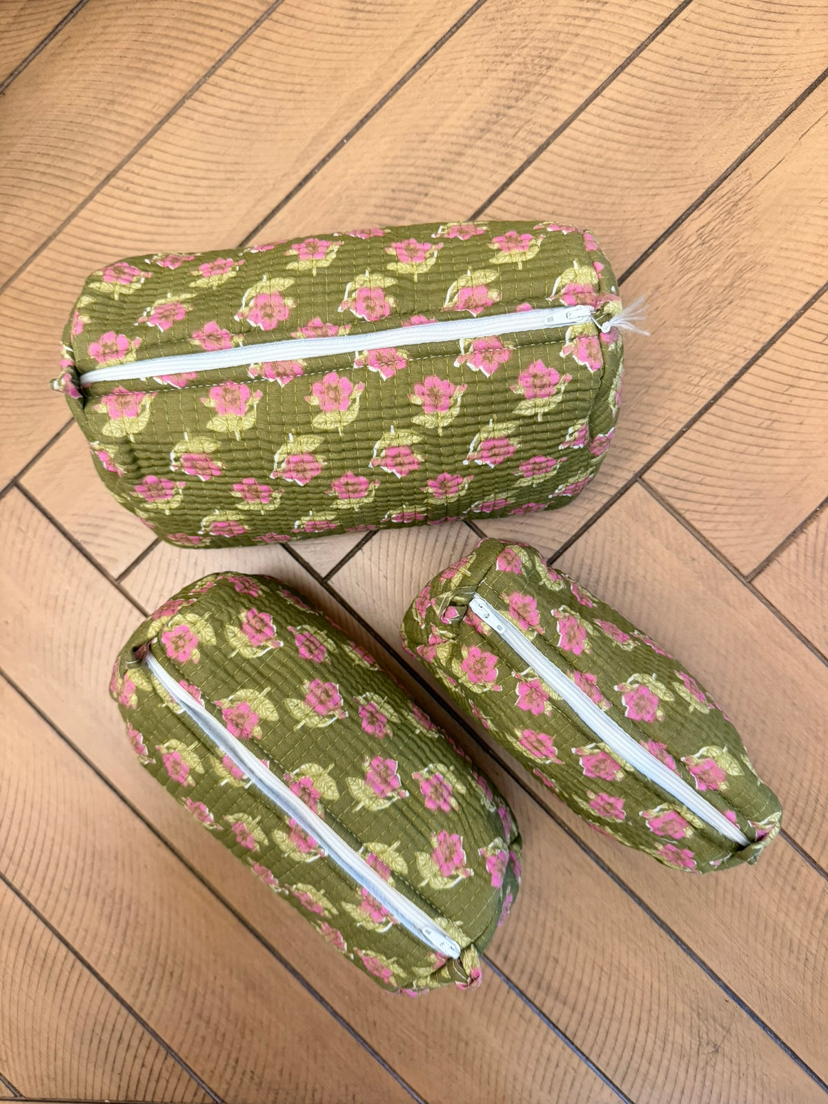 Olive Blossoms - Chippa Nested Pouch Set