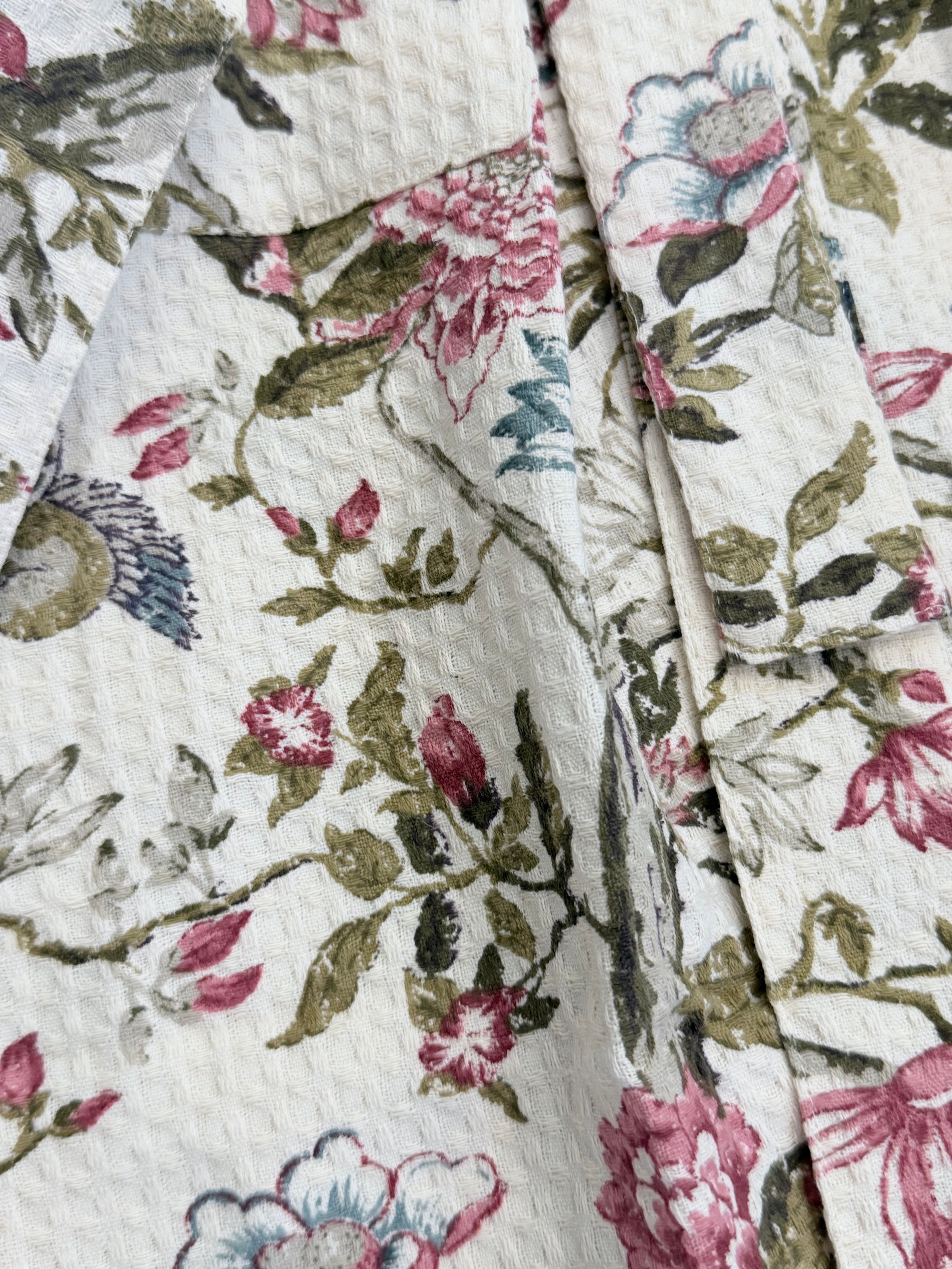 Embrace - Block Printed Waffle Cotton Bathrobe