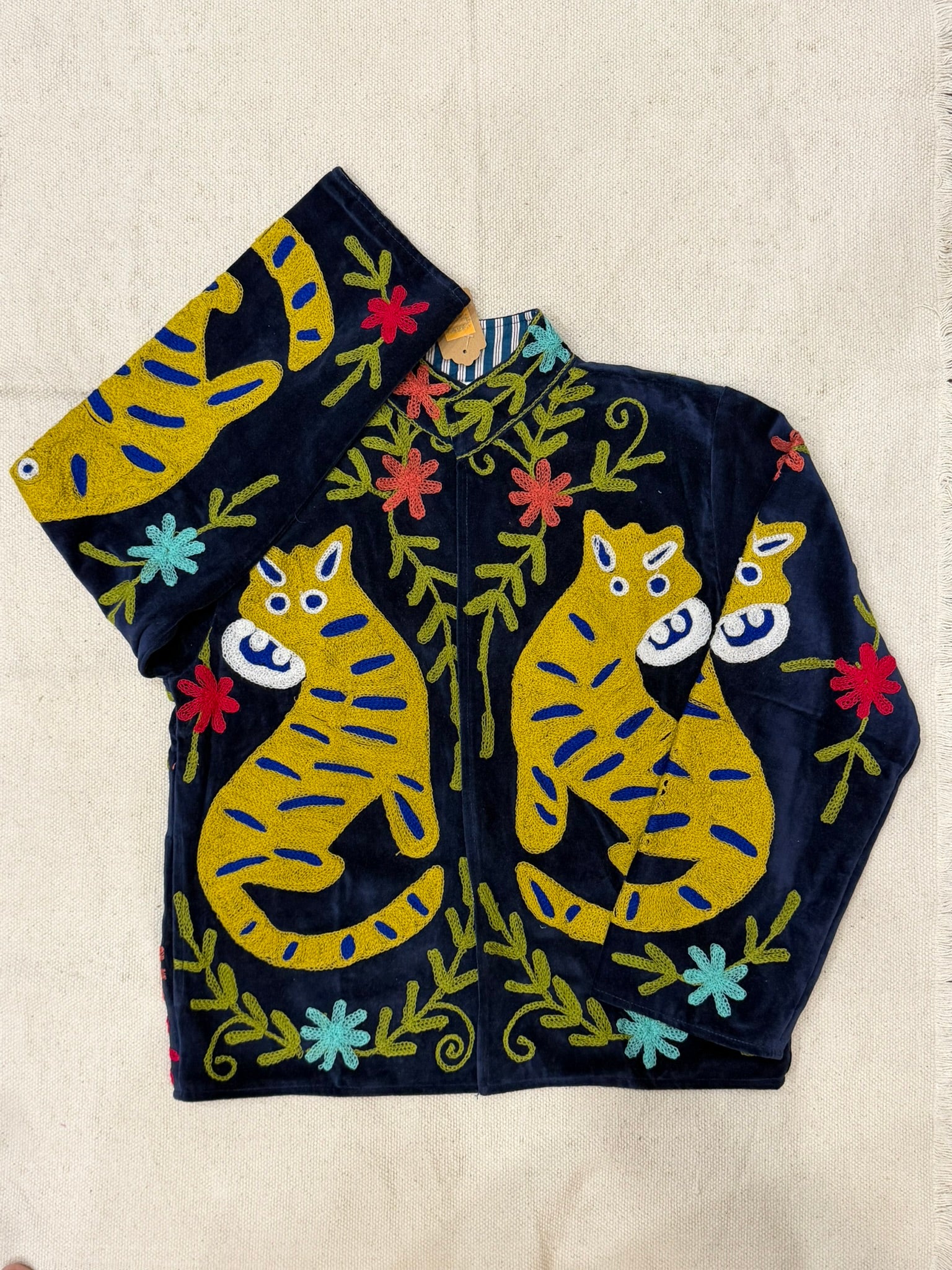 Midnight Prowl - Suzani Embroidered Jacket
