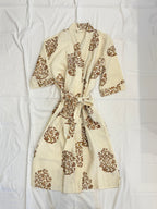 Solace - Block Printed Waffle Cotton Bathrobe