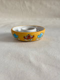 Sunlit Lotus - Blue Pottery Candle Holder