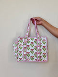 Pink Posy - Mini Chippa Tote