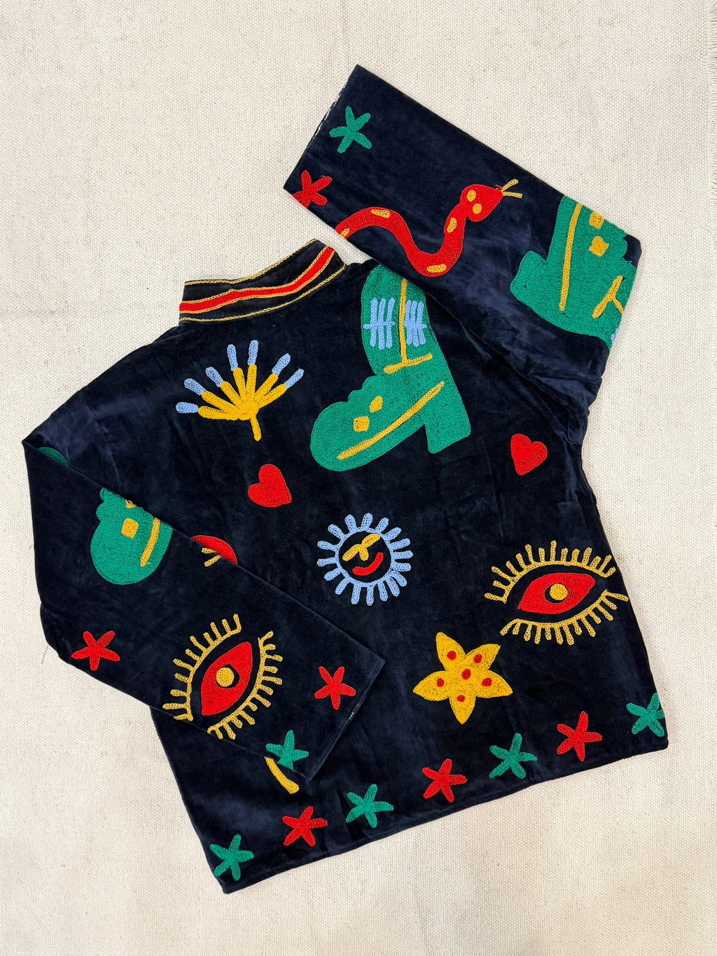 Midnight Mischief- Suzani Embroidered Jacket