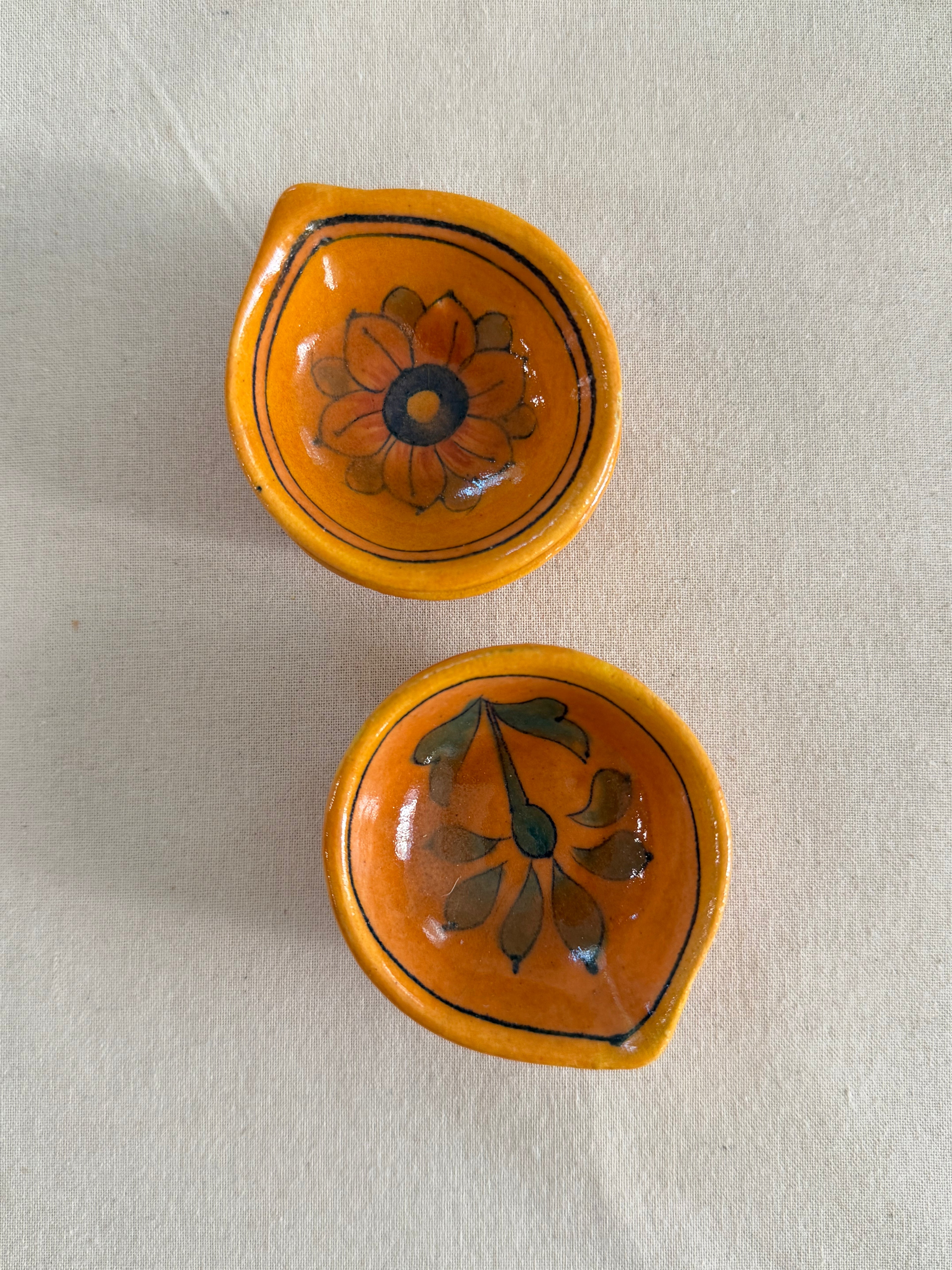 Aakash Jyot - Blue Pottery Diya Set of 4