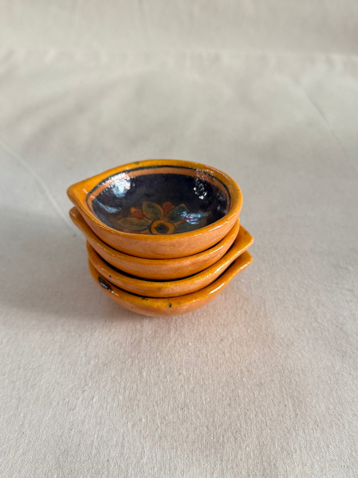 Surya Jyot - Blue Pottery Diya Set of 4