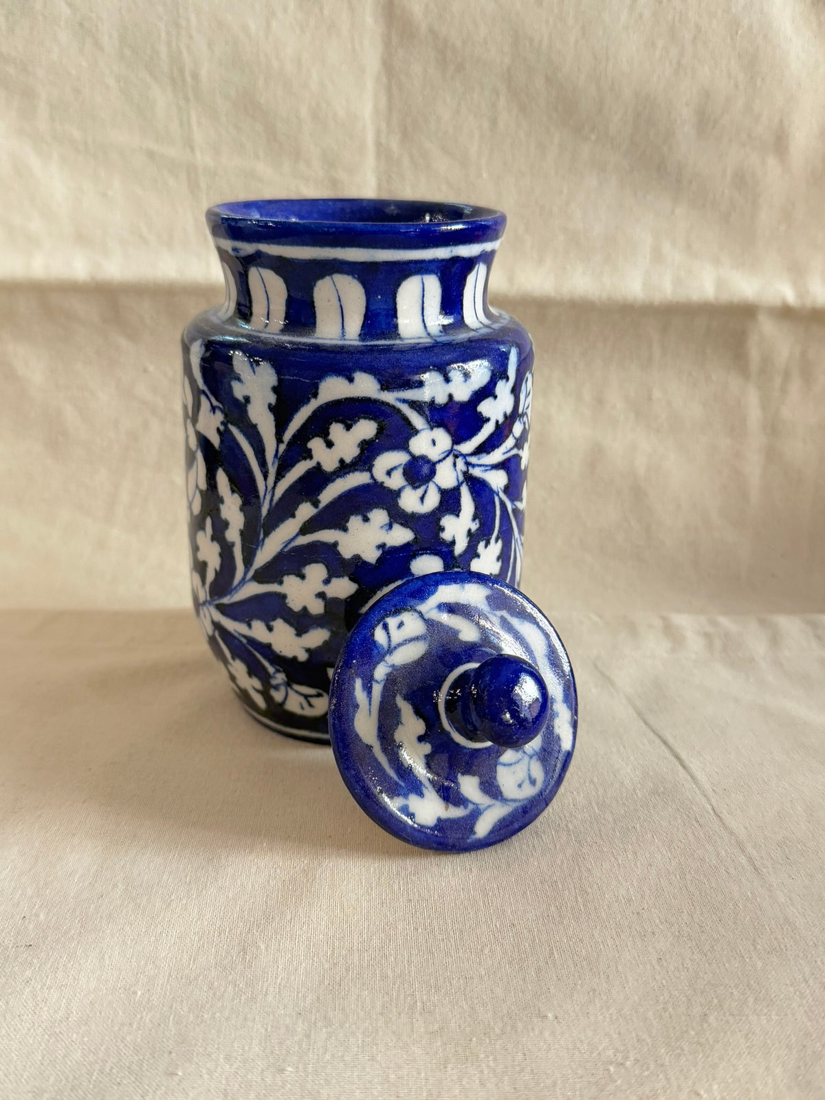 Indigo Garden - Blue Pottery Jar