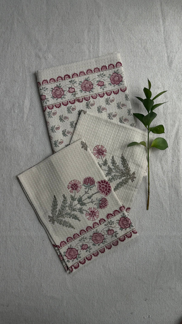 Fuchsia Grace Bath Towel Set