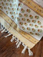 Basant Bahaar - Block Printed Throw Blanket