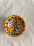 Kesari Bloom - Blue Pottery Round Bowl