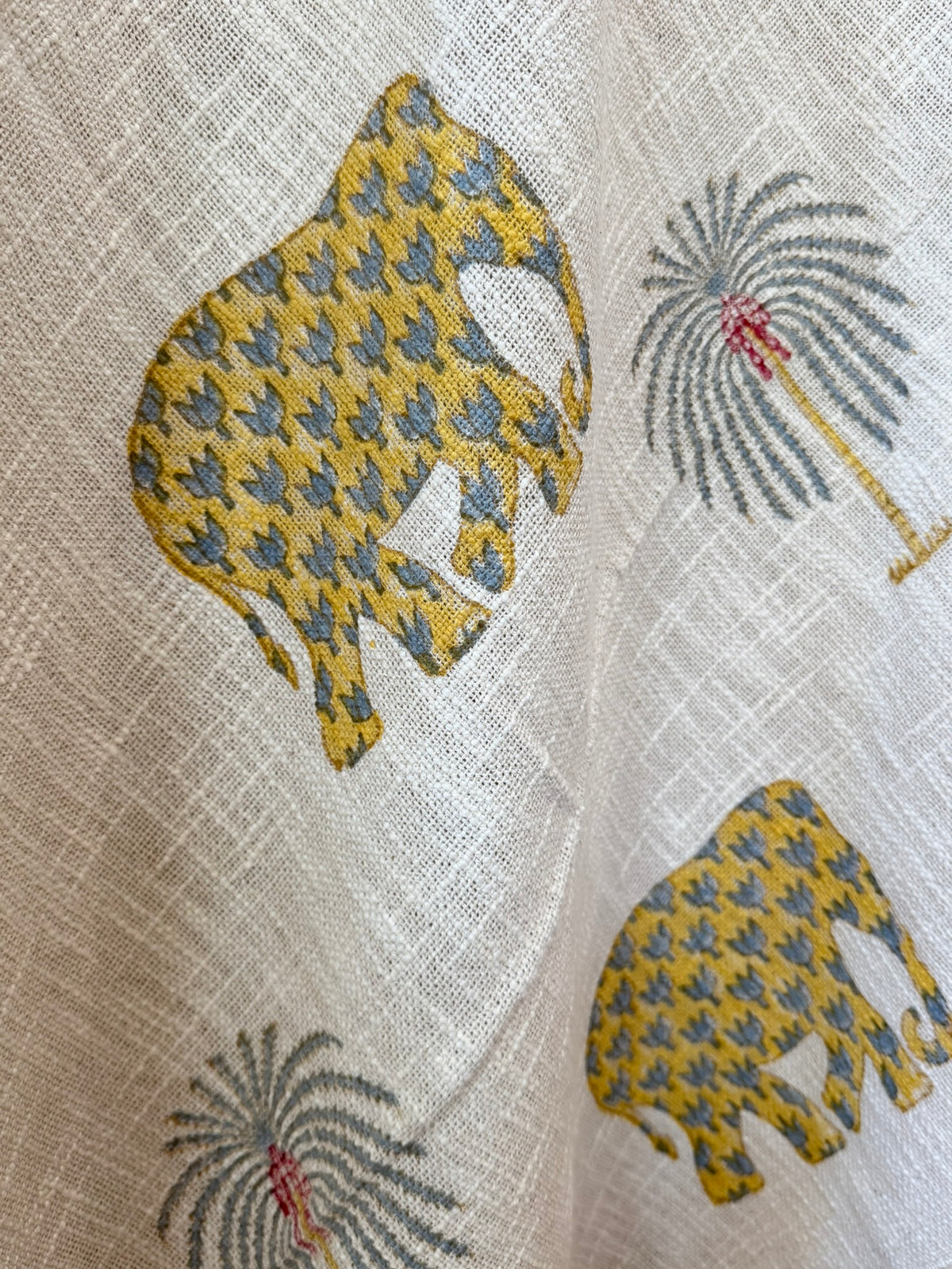 Ochre Parade - Block Printed Throw Blanket