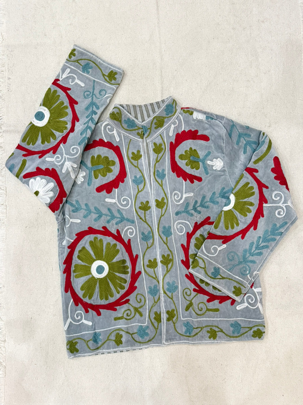 Arctic Pop - Suzani Embroidered Jacket