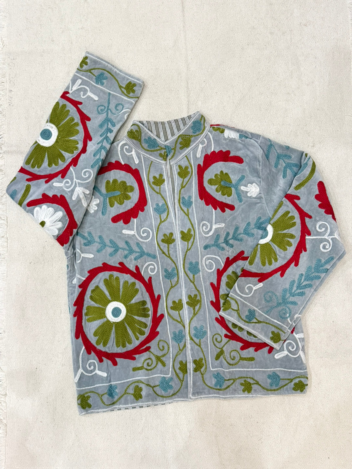 Arctic Pop - Suzani Embroidered Jacket