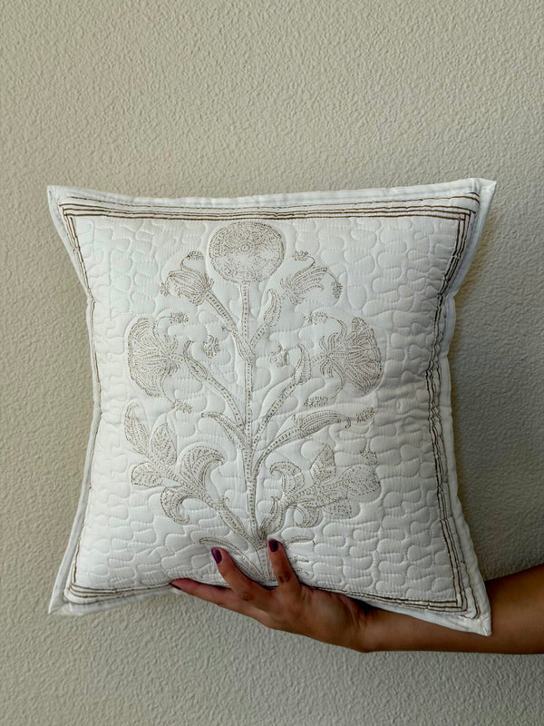 Quilted Aureate - Throw Pillow Cover