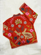 Coral Cottontail – Suzani Embroidered Jacket