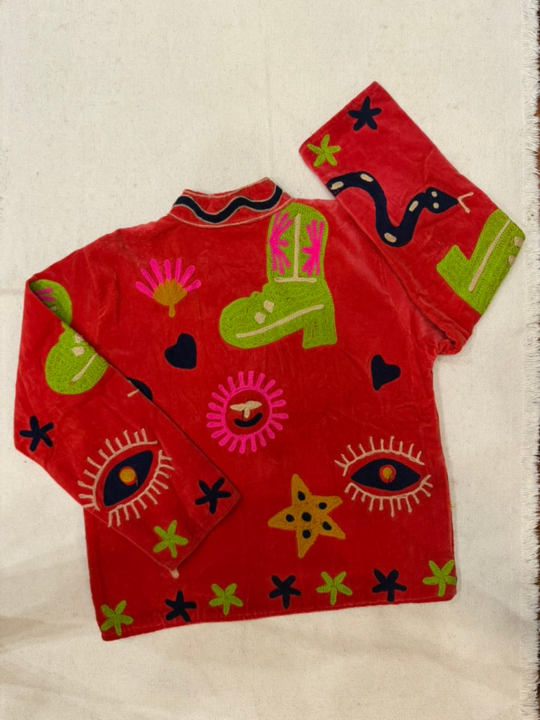 Scarlet Circus - Suzani Embroidered Jacket