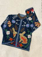 Blue Burrow - Suzani Embroidered Jacket