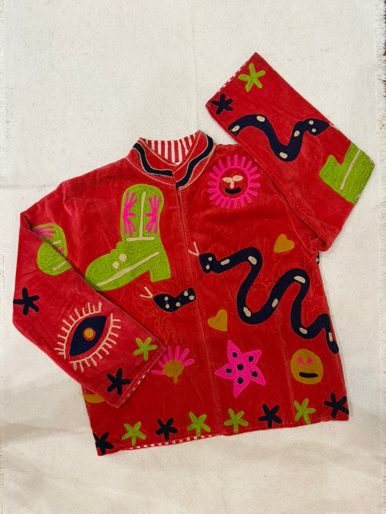 Scarlet Circus - Suzani Embroidered Jacket