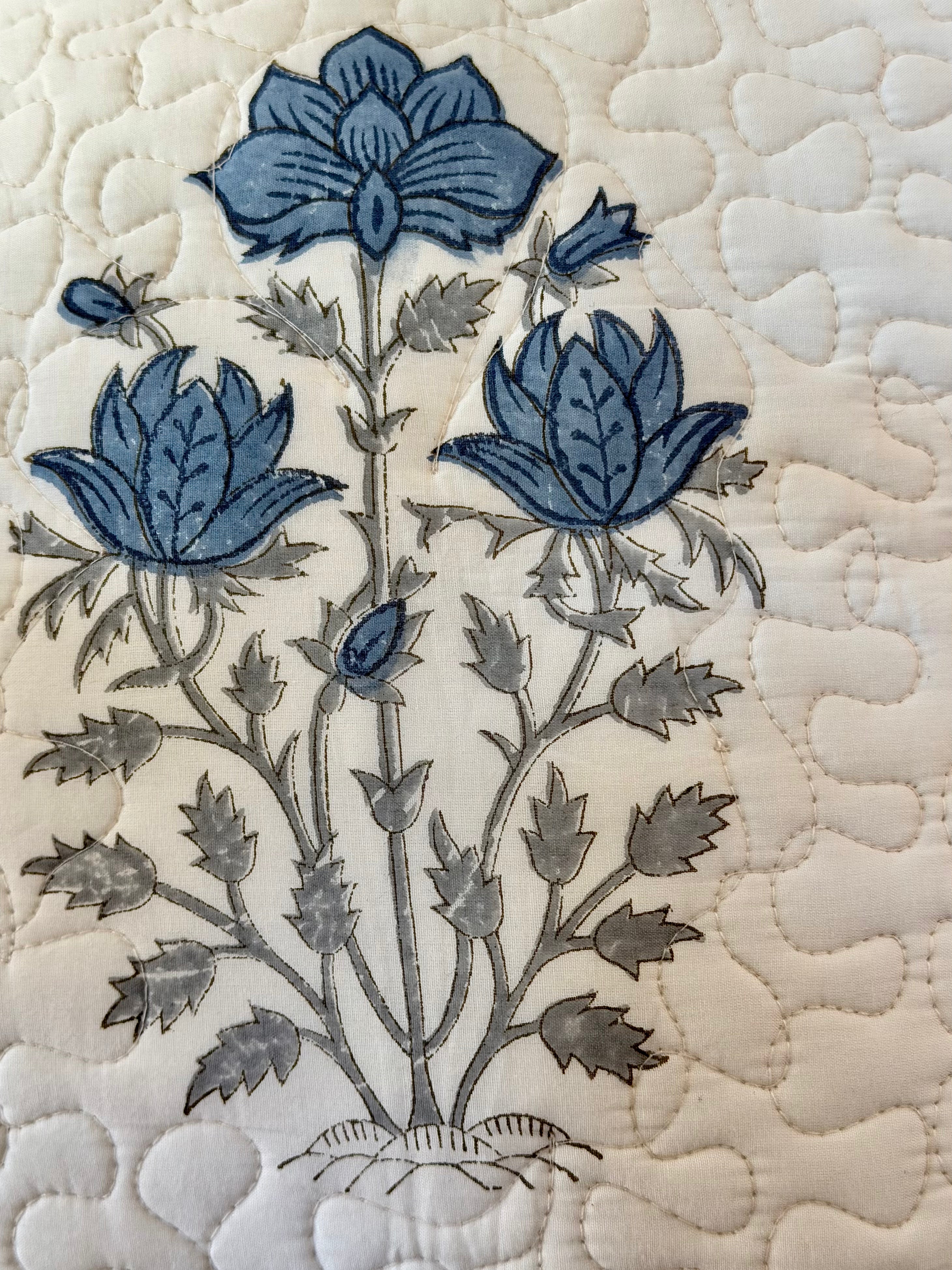 Indigo Heirloom - Throw Pillow Cover