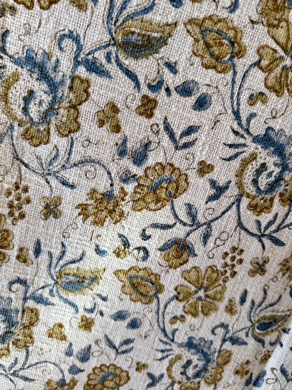 Blue Willow - Block Printed Throw Blanket